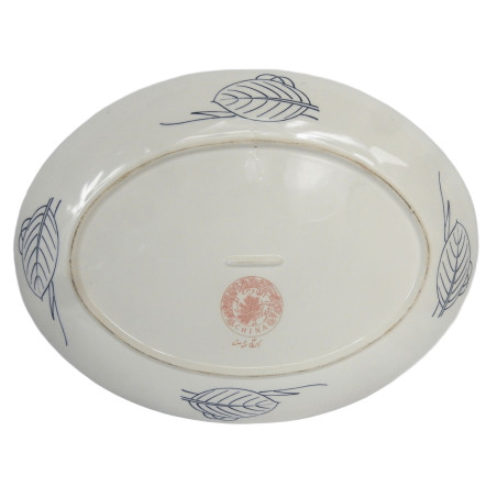 GRAND PLAT OVALE TAOUS 45,5X34,7CM CHINA DECOR PAON