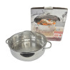 FAITOUT INOX Ø28 CM COUVERCLE VERRE MILOMEX