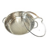 FAITOUT INOX Ø28 CM COUVERCLE VERRE MILOMEX