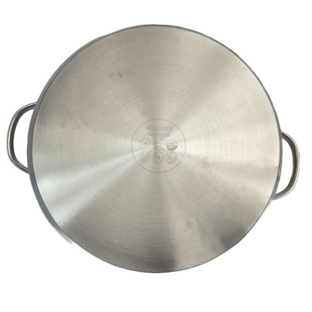 FAITOUT INOX Ø28 CM COUVERCLE VERRE MILOMEX