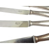 12 COUTEAUX METAL ARGENTE ORFEVRERIE BOULENGER
