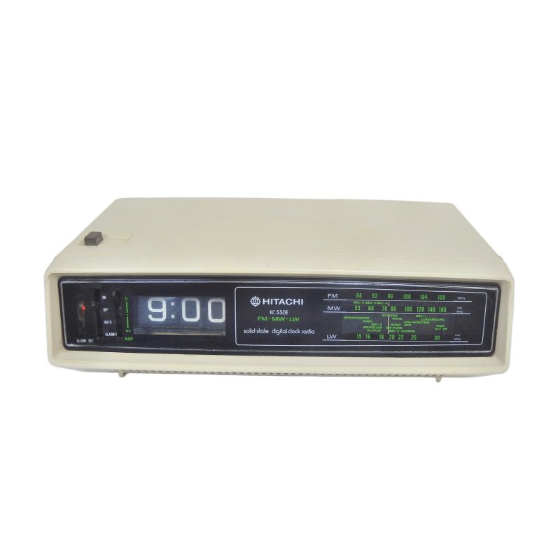 RADIO REVEIL DIGITAL VINTAGE HITACHI KC-550E