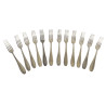 12 FOURCHETTES METAL ARGENTE ORFEVRERIE BOULENGER