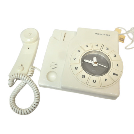 TELEPHONE VINTAGE MODULO-PHONE AVEC HORLOGE