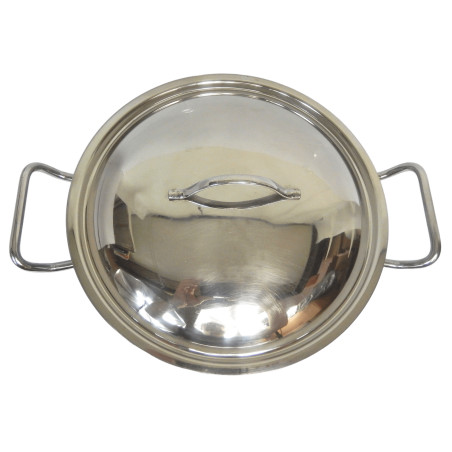 FAITOUT ACIER INOX 18/10 Ø24CM DE BUYER INDUCTION