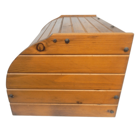 BOITE A PAIN EN BOIS AVEC TIROIR A COUVERTS