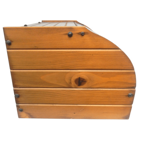 BOITE A PAIN EN BOIS AVEC TIROIR A COUVERTS