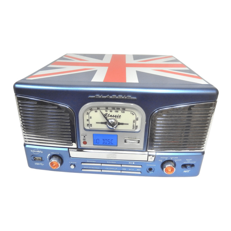 CHAÎNE COMPACTE INOVALLEY VINYLE-CD-RADIO-USB UK