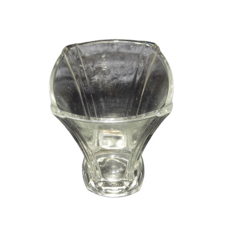 GRAND VASE EN VERRE TRANSPARENT HAUTEUR 24,7 CM