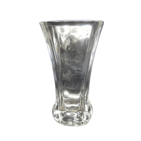 GRAND VASE EN VERRE TRANSPARENT HAUTEUR 24,7 CM