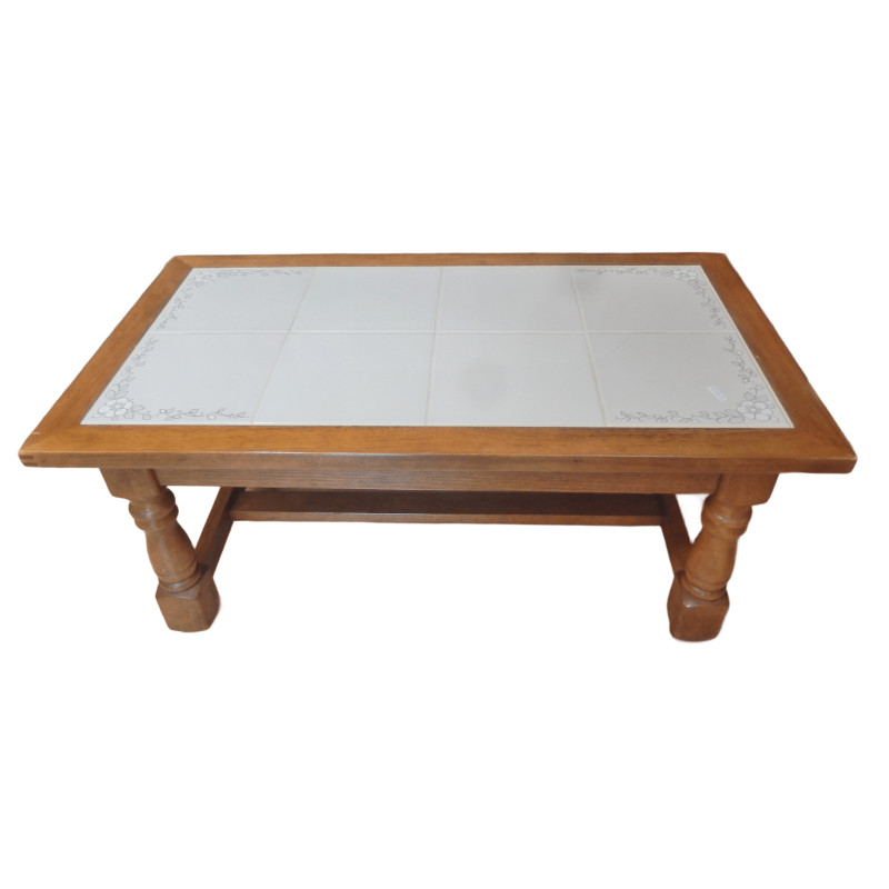 TABLE DE SALON RUSTIQUE DESSUS CARRELAGE
