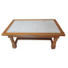 TABLE DE SALON  RUSTIQUE DESSUS CARRELAGE