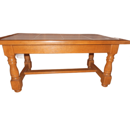TABLE DE SALON  RUSTIQUE DESSUS CARRELAGE