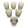 LOT 6 VERRES A APERITIF 10CL SUEDE FUMé N°5 LUMINARC