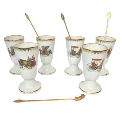 6 MAZAGRANS PORCELAINE...