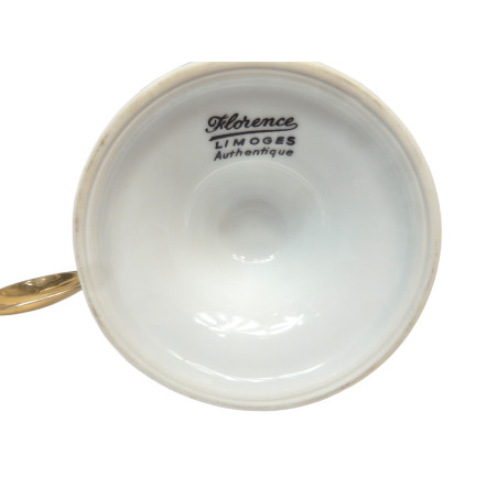 6 MAZAGRANS PORCELAINE DECOR VOITURE ANCIENNE FLORENCE LIMOGES