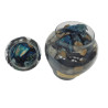 BOCAL VERRE POT POURRI COLORIS BLEU