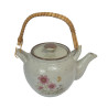 THEIERE CERAMIQUE DECORS FLEURIS
