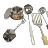 LOT 7 USTENSILES DE CUISINE INOX LOUCHES SPATULES ...