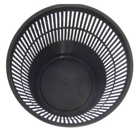 CORBEILLE A PAPIER POUBELLE DE BUREAU PLASTIQUE NOIR