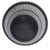 CORBEILLE A PAPIER POUBELLE DE BUREAU PLASTIQUE NOIR