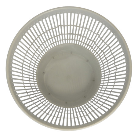 CORBEILLE A PAPIER POUBELLE DE BUREAU PLASTIQUE GRIS CLAIR