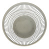 CORBEILLE A PAPIER POUBELLE DE BUREAU PLASTIQUE GRIS CLAIR
