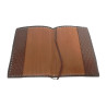 COUVRE LIVRE LISEUSE SIMILI CUIR 22X16CM AVEC MARQUE PAGE