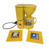 CAFETIERE ELECTRIQUE 6 TASSES MTEC + 2 DESSOUS DE PLAT