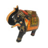 STATUETTE ELEPHANT INDIEN EN BOIS PEINT